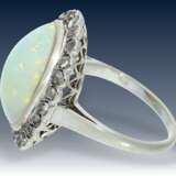 Ring: sehr wertvoller Opal/Diamantring, vermutlich um 1950 - Foto 2