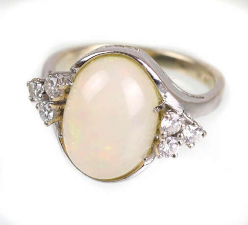 Design Opal Brillant Ring Gelbgold 585 - Foto 1