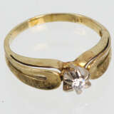 Brillant Solitär Ring Gelbgold 585 - фото 1