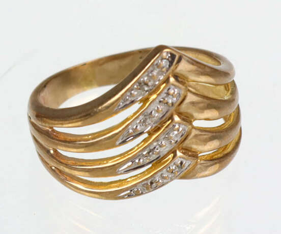 Diamant Ring Gelbgold 333 - photo 1