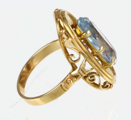 Blautopas Ring Gelbgold 585 - photo 2