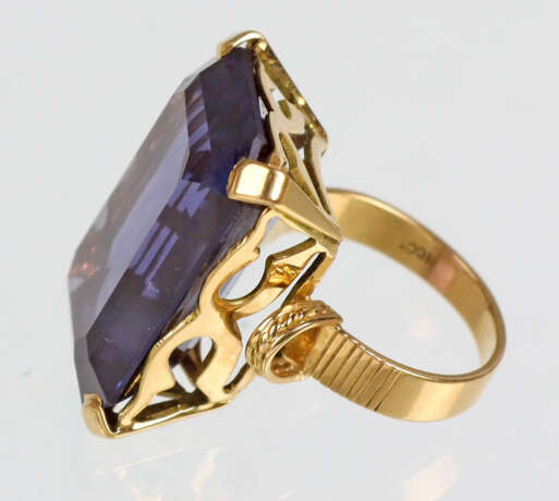 Amethyst Ring Gelbgold 750 - Foto 3