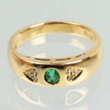 Smaragd Brillant Ring Gelbgold 750 - фото 1