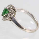 Smaragd Brillant Ring Weissgold 585 - Foto 2