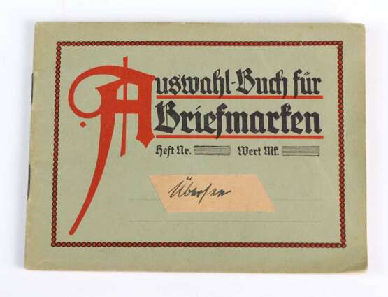 Auswahl-Buch Übersee 1870/1930 - photo 1