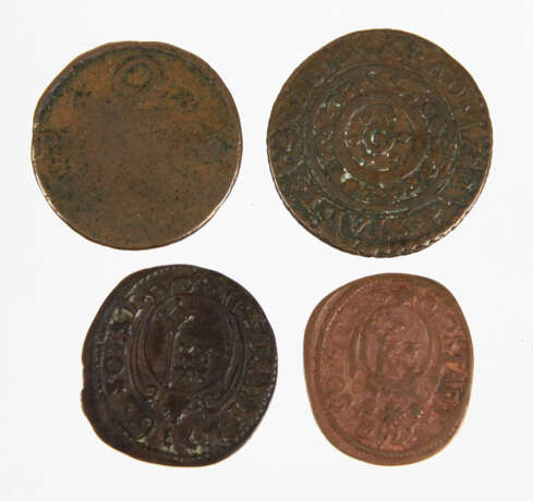 4 Kleinmünzen Soest u. Osnabrück 1736/1805 - Foto 1