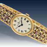 Armbanduhr: sehr seltene, vintage Damenuhr von Baume & Mercier Geneve Ref.38233 mit emailliertem Armband und Originalbox, ca.1975 - фото 2