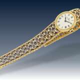 Armbanduhr: sehr seltene, vintage Damenuhr von Baume & Mercier Geneve Ref.38233 mit emailliertem Armband und Originalbox, ca.1975 - фото 4