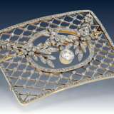 Brosche: antike Diamantbrosche von hervorragender Qualität, vermutlich Russland um 1900 - фото 2