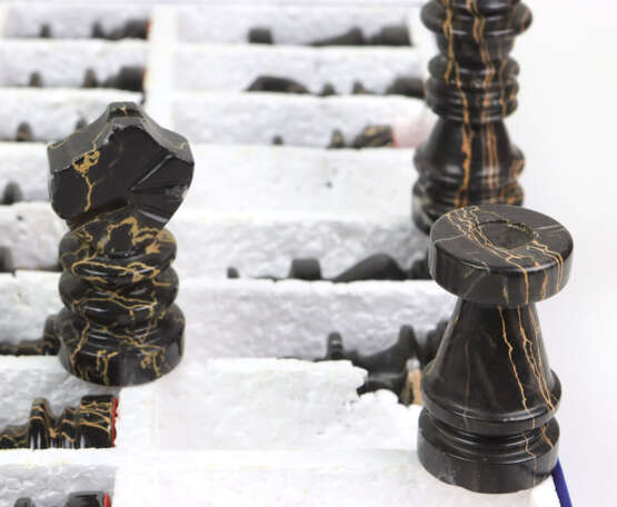 Naturstein Schachfiguren - photo 2