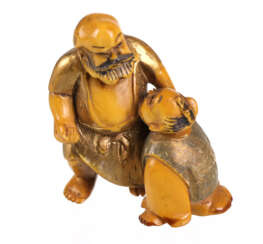 Netsuke 2 Kämpfer 