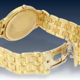 Armbanduhr: elegante, hochwertige Omega Herrenuhr in 18k Gold, mit Originalpapieren von 1996 - photo 3