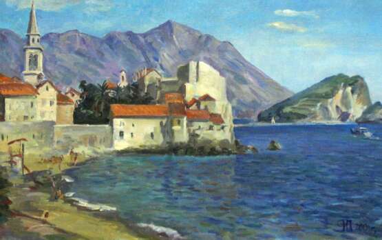 Design Painting, Painting “Montenegro. Budva”, Canvas, Oil paint, Realist, Landscape painting, 2010 - photo 1