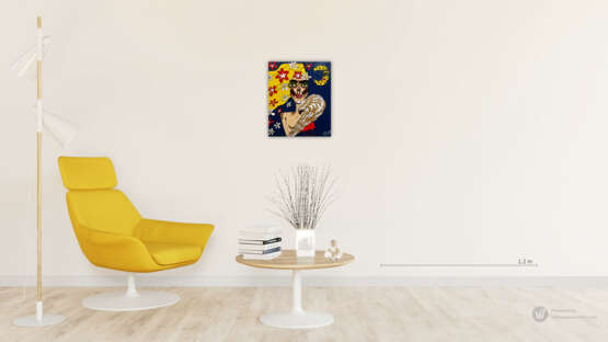 Design Gemälde, Gemälde „Acrylmalerei Engel“, Leinwand, Acrylfarbe, Abstrakte Kunst, Animalistisches, Москва, 2020 - Foto 3