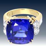 Ring: Tansanit/Brillantring der Spitzenklasse, geschätzter NP ca. 25.000€ - фото 2
