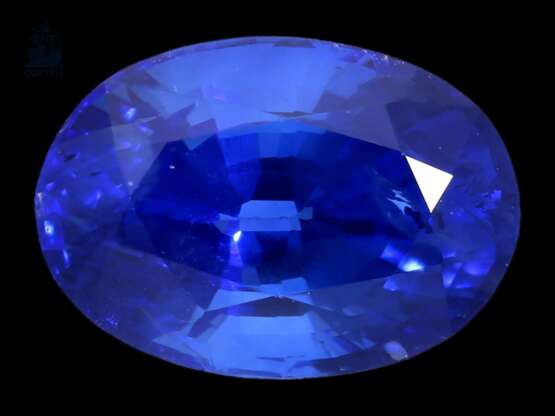 Saphir: sehr schöner, unbehandelter blauer Saphir von 2,0ct, Herkunft Ceylon - Foto 1