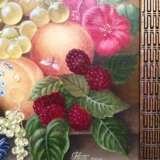 Gemälde „Früchte“, Karton, Ölfarbe, Realismus, Stillleben, 2018 - Foto 3