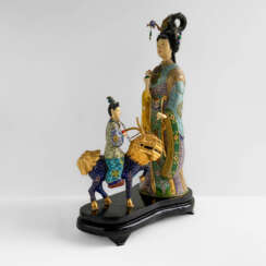 The composition "Bodhisattva Guanyin". China, enamel, handmade