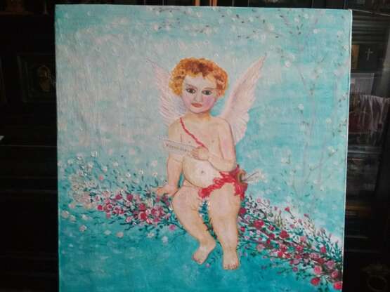 Painting “Angel of Love. Angel of Love.”, Canvas on the subframe, Oil paint, Impressionist, сюжетная картина, Ukraine, 2020 - photo 1