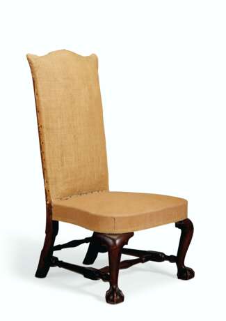 A CHIPPENDALE CARVED MAHOGANY BACKSTOOL - photo 3