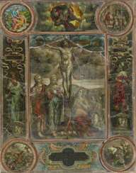 KREUZIGUNG CHRISTI wohl Deutsch, 16. Jahrhundert