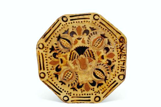 A STAFFORDSHIRE SLIPWARE DATED AND INITIALED PRESS-MOLDED OC... - photo 1