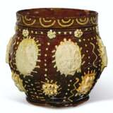 A LARGE WROTHAM SLIPWARE TWO-HANDLED DATED AND INITIALED TYG... - фото 2