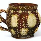 A LARGE WROTHAM SLIPWARE TWO-HANDLED DATED AND INITIALED TYG... - фото 3