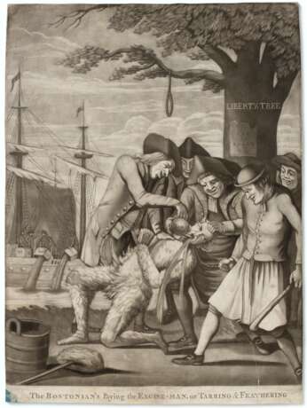 THE BOSTONIAN'S PAYING THE EXCISE MAN OR TARRING AND FEATHER... - photo 1