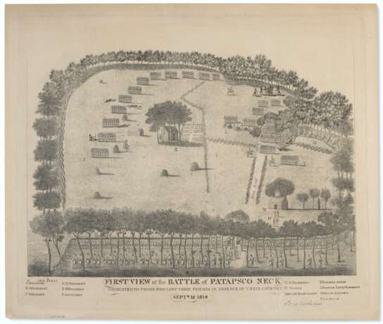 FIRST VIEW OF THE BATTLE OF PATAPSCO NECK - Foto 1