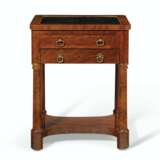 A CLASSICAL MARBLE-INSET MAHOGANY WORK TABLE - фото 2