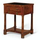 A CLASSICAL MARBLE-INSET MAHOGANY WORK TABLE - фото 3