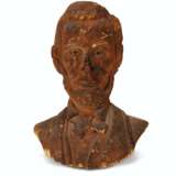 A RELIEF CARVED PINE BUST OF ABRAHAM LINCOLN - photo 2