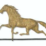 A MOLDED-COPPER AND CAST-ZINC RUNNING HORSE WEATHERVANE - photo 1