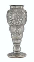 AN AMERICAN SILVER VASE