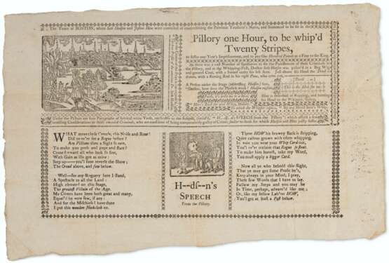 AN UNDRECORDED COLONIAL CRIME BROADSIDE - photo 1
