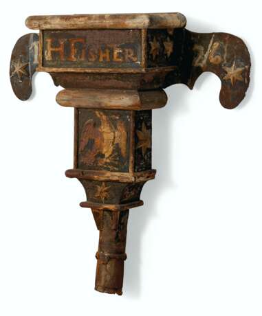 A PAINTED AND MOLDED SHEET IRON DOWNSPOUT - Foto 2