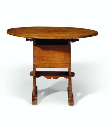 A PINE AND ASH HUTCH TABLE - photo 1