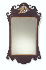 A CHIPPENDALE MAHOGANY MIRROR