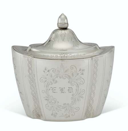 Stanwood, Henry B. AN AMERICAN SILVER TEA CADDY - Foto 1