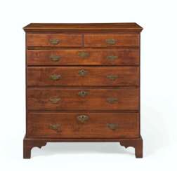 A CHIPPENDALE MAPLE CHEST-OF-DRAWERS