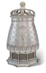 A SWEDISH SILVER VASE AND COVER
