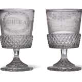 TWO RUSSIAN GLASS GOBLETS - photo 1