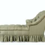 A LATE VICTORIAN UPHOLSTERED MAHOGANY CHAISE LONGUE - Foto 1