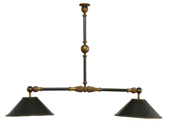A LOUIS-PHILIPPE ORMOLU AND PATINATED-BRONZE BILLIARDS CHANDELIER - photo 1