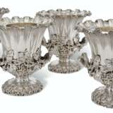 Smith, Benjamin. A SET OF FOUR GEORGE IV SILVER WINE COOLERS - Foto 1
