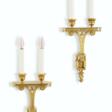 A PAIR OF LOUIS XVI ORMOLU TWIN-BRANCH WALL-LIGHTS - Auction archive