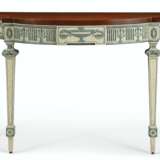 Mayhew & Ince. A PAIR OF GEORGE III CREAM AND BLUE-PAINTED MAHOGANY SIDE TA... - фото 2