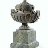 A LOUIS XVI STYLE ST ANNE MARBLE URN AND COVER - photo 2