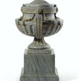 A LOUIS XVI STYLE ST ANNE MARBLE URN AND COVER - photo 3